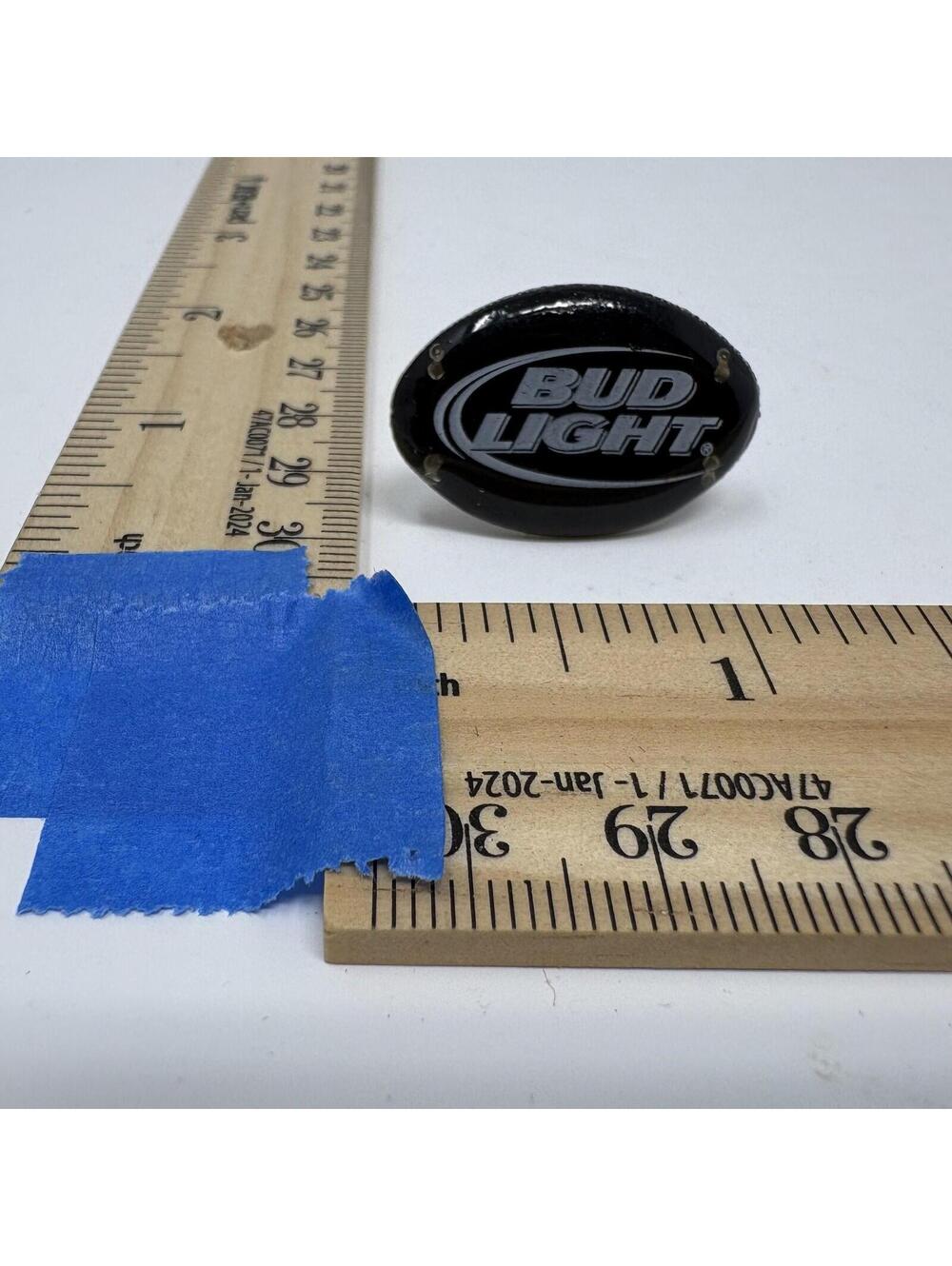 Vintage Bud Light Beer Logo Ring Promotional Advertising